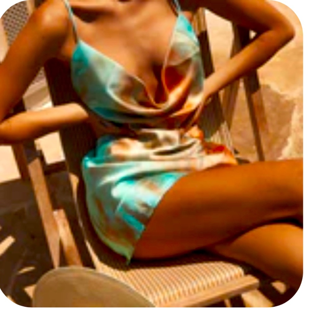 Ventura Tie Dye Mini Slip Dress